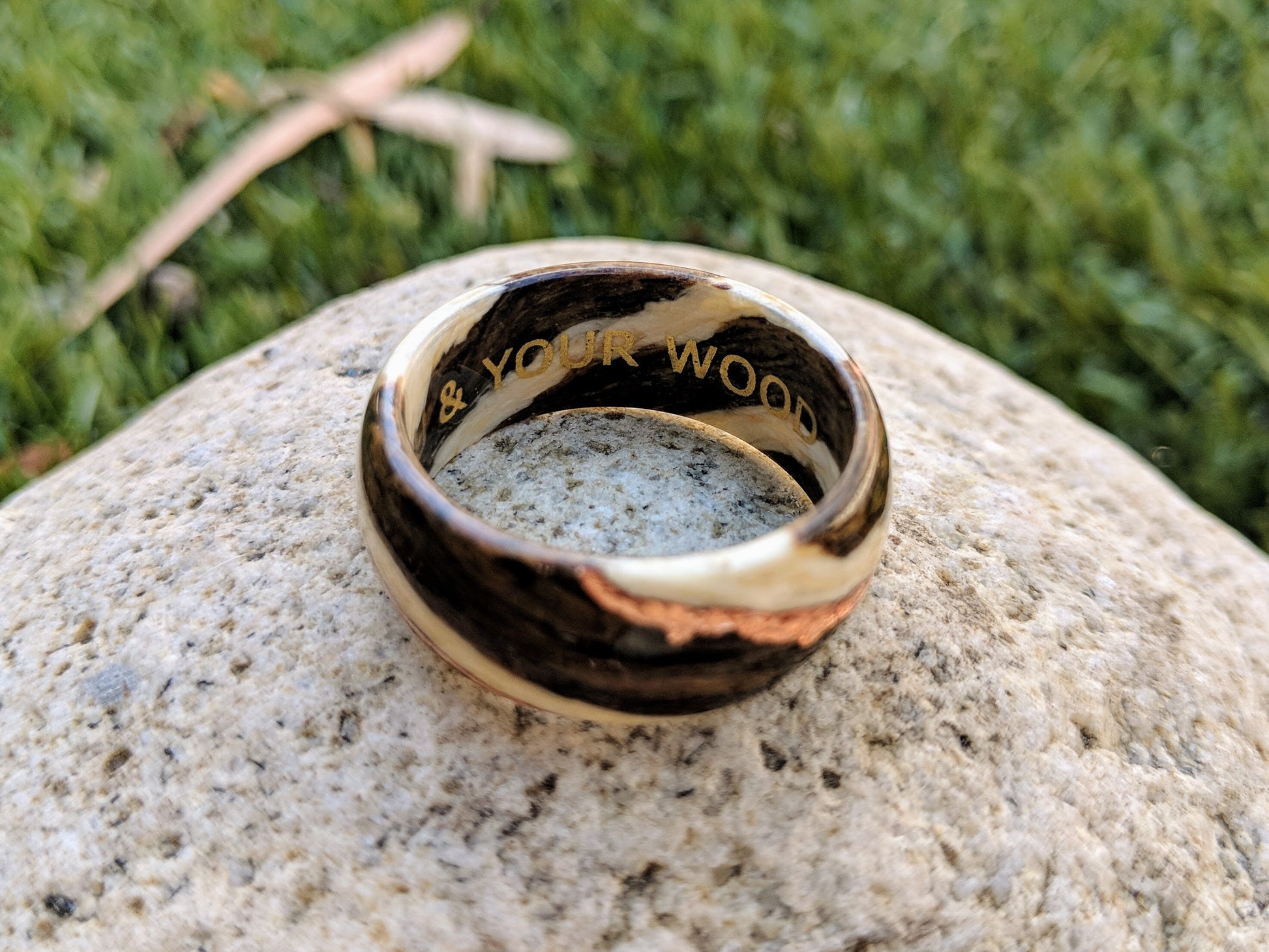 Gilded Inscription/Engraving - Upgrade your ring with a personal message in 24k Yellow Gold, 11k White Gold or 22k Rose Gold Statement Rings GrownRings love, Gold, White Gold, Silver, Creativity, Symbol, Runic, Celtic, Inscription, Customization, engraving