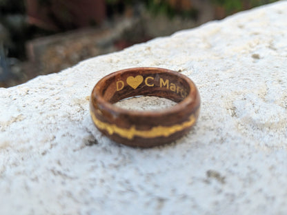 Gilded Inscription/Engraving - Upgrade your ring with a personal message in 24k Yellow Gold, 11k White Gold or 22k Rose Gold Statement Rings GrownRings love, Gold, White Gold, Silver, Creativity, Symbol, Runic, Celtic, Inscription, Customization, engraving