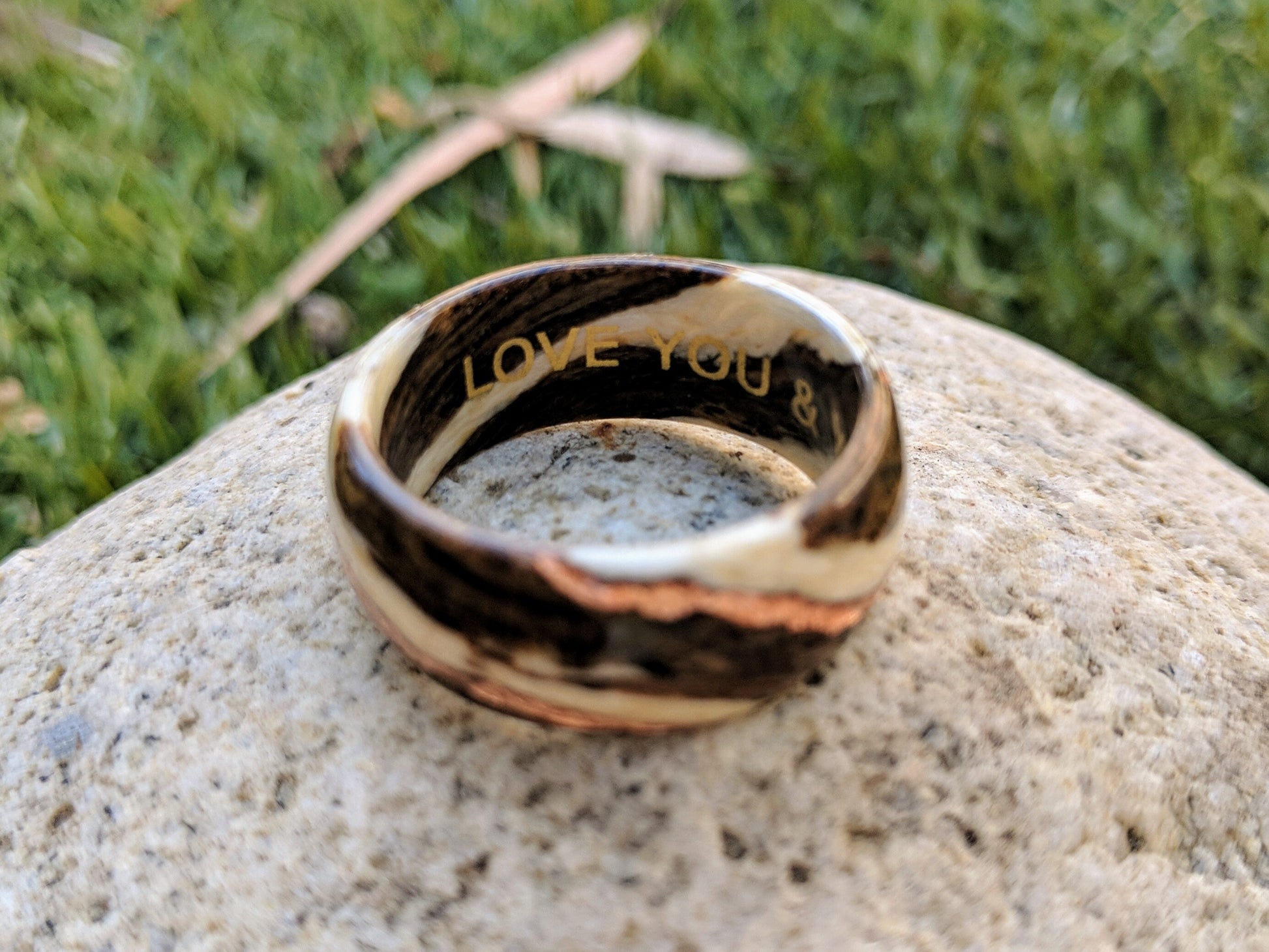 Gilded Inscription/Engraving - Upgrade your ring with a personal message in 24k Yellow Gold, 11k White Gold or 22k Rose Gold Statement Rings GrownRings love, Gold, White Gold, Silver, Creativity, Symbol, Runic, Celtic, Inscription, Customization, engraving