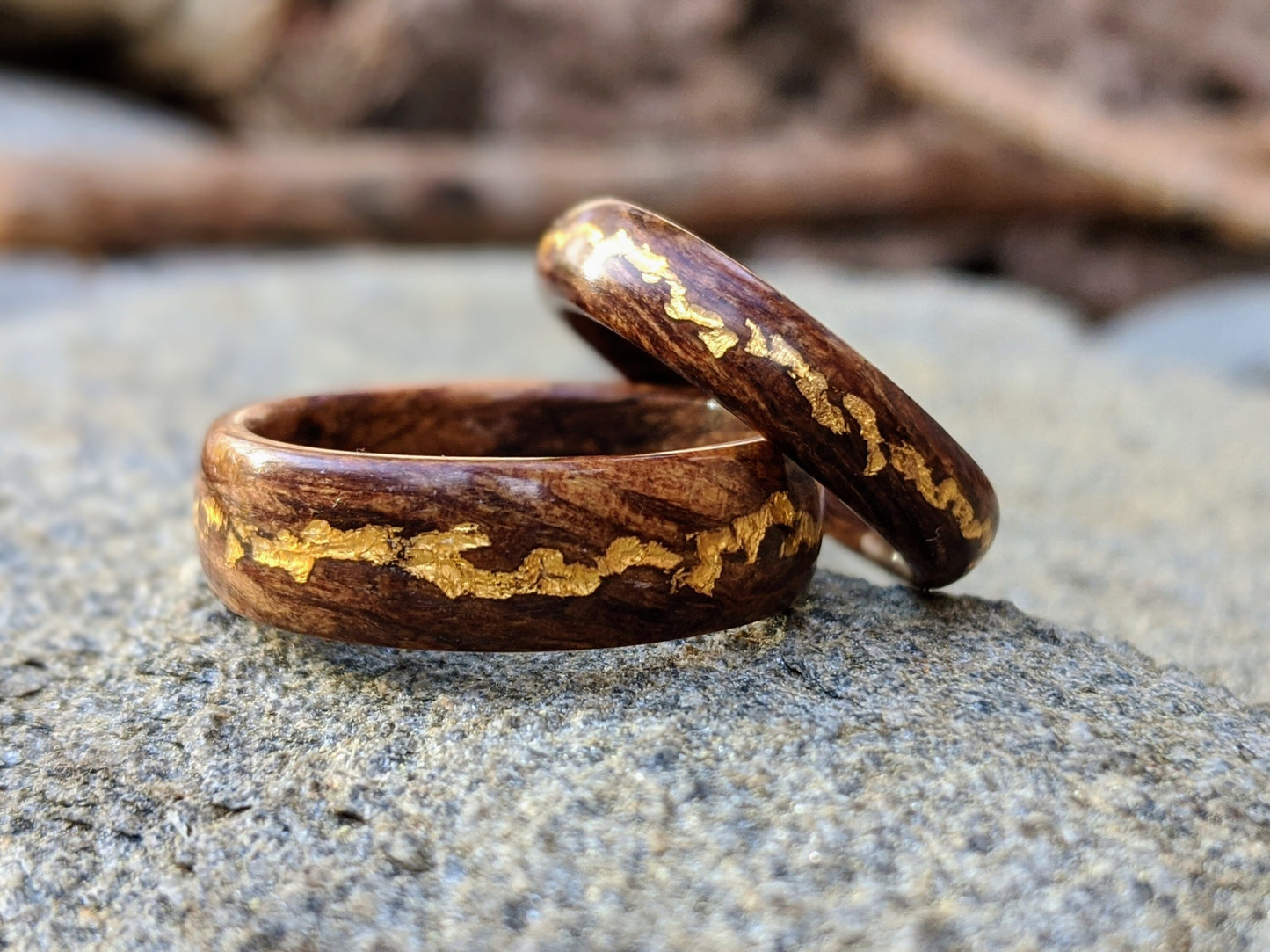 Ancient Kauri Wood Ring with 24K Gold Vein Wood and Gold Rings Bands GrownRings 1920s Reclaimed Douglas Fir, Wood, Douglas Fir, Reclaimed Wood, Vintage wood, Handmade man ring, sustainable wood, Natural, Eco Friendly, Secret wood, mens wood wedding band, mens ring wood, mens ring