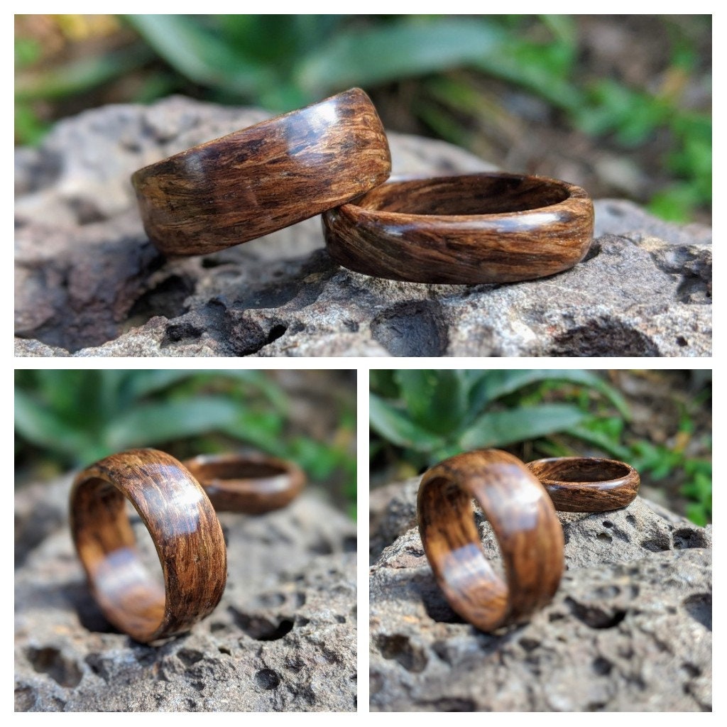 American Black Walnut Wood Ring All Wood Rings Wedding Bands GrownRings Walnut, Handmade, Reclaimed Wood, mens ring, mens wood ring, wooden wedding band, unique wedding bands, cool mens rings, Mens Ring Handmade, mens Walnut Ring, wood inlay, Male wedding bands, Custom wood ring