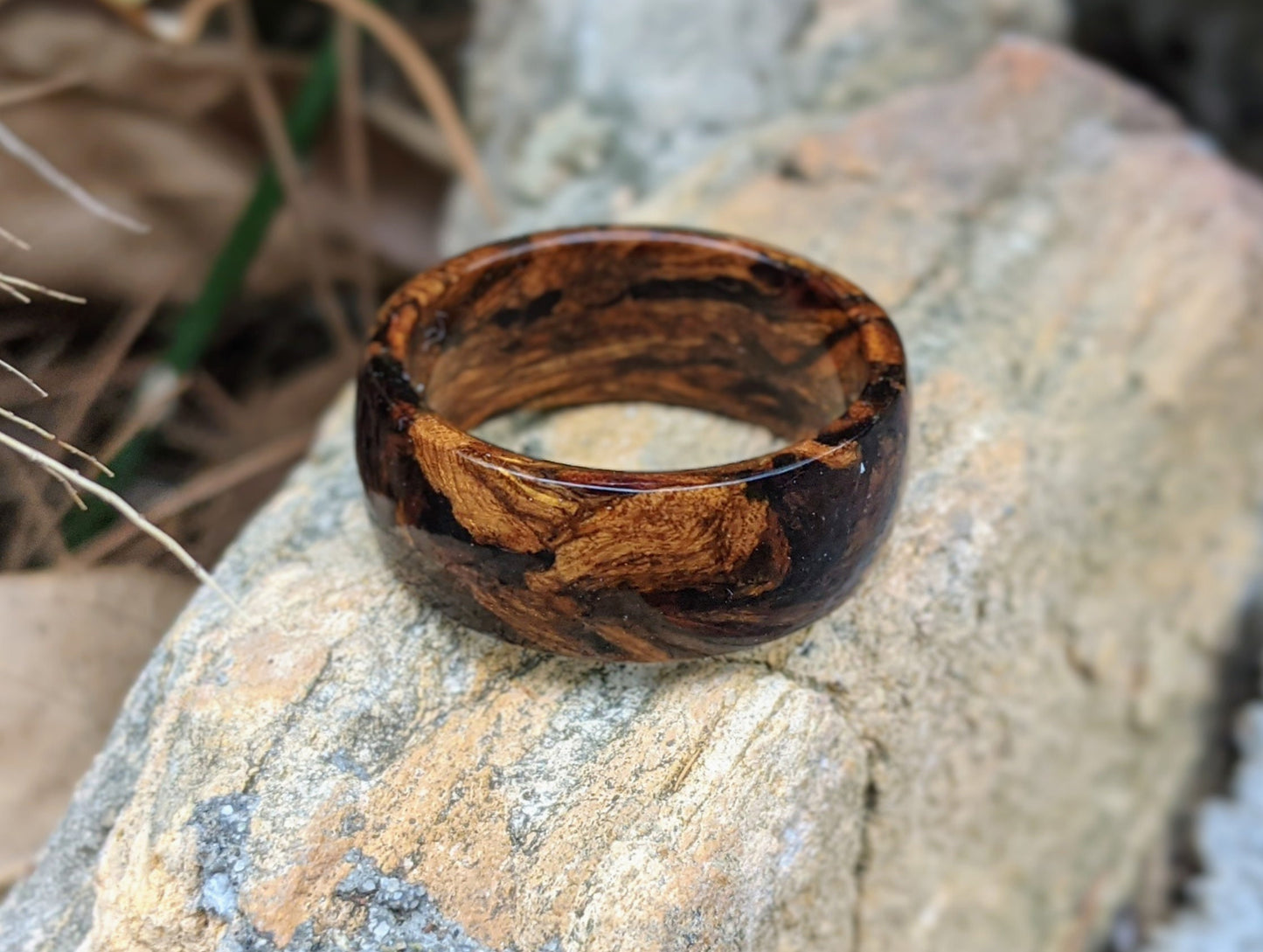 Desert Ironwood Wood Ring All Wood Rings Bands GrownRings Handmade, Desert Ironwood, 7mm wide, mens wedding band, wooden ring men, wooden engagement ring, wooden wedding ring, wooden rings for women, wooden wedding band, wooden watch, engagement ring, man ring, man gift