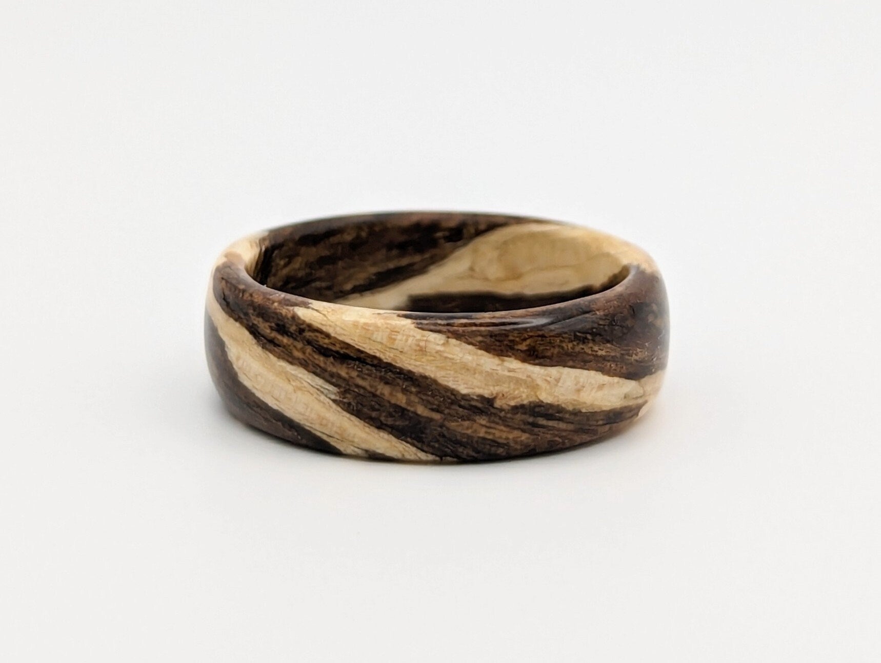 Driftwood and Bocote Wood Ring All Wood Rings Bands GrownRings Handmade, Natural, Reclaimed Wood, mens ring wooden, man wooden ring, Man ring, Man gift, women gift, Bocote, Driftwood, Destination Wedding, Nautical wedding, Sailing gift