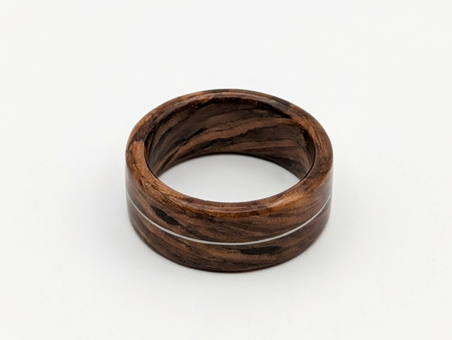 American Black Walnut Wood Ring with .999 pure Silver Inlay Wood and Gold Rings Wedding Bands GrownRings wood, Handmade, Natural jewerlry, Earth materials, Wood Ring, Man wedding band, Reclaimed Wood, gold ring for man, gold ring for woman, love, Silver, White Gold, Platinum