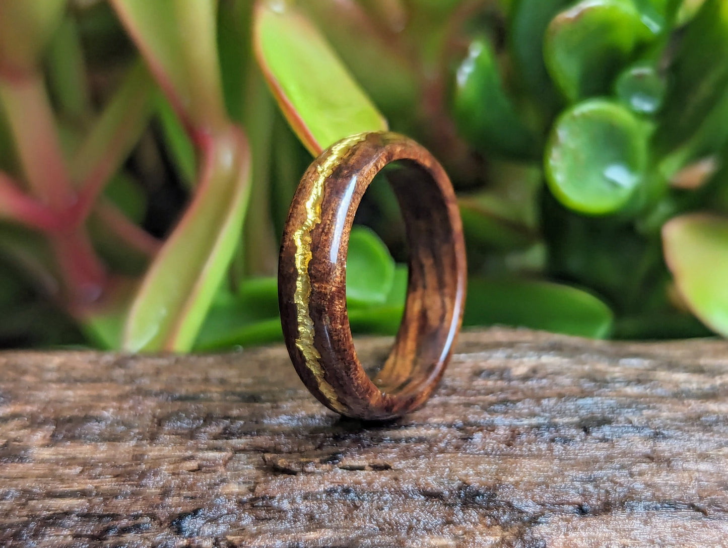 Ancient Kauri Wood Ring with 24K Gold Vein Wood and Gold Rings Bands GrownRings 1920s Reclaimed Douglas Fir, Wood, Douglas Fir, Reclaimed Wood, Vintage wood, Handmade man ring, sustainable wood, Natural, Eco Friendly, Secret wood, mens wood wedding band, mens ring wood, mens ring