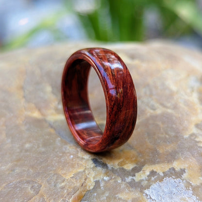 Bloodwood Wood Ring All Wood Rings Bands GrownRings Bloodwood, wood wedding ring, wood wedding band, mens wood wedding band, mens wedding band, wooden ring men, wooden engagement ring, wooden wedding ring, wooden rings for women, wooden wedding band, man gift, man wood wedding band, man ring