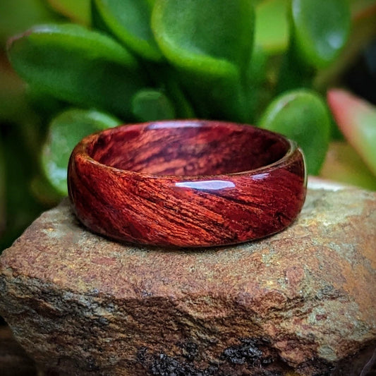 Bloodwood Wood Ring All Wood Rings Bands GrownRings Bloodwood, wood wedding ring, wood wedding band, mens wood wedding band, mens wedding band, wooden ring men, wooden engagement ring, wooden wedding ring, wooden rings for women, wooden wedding band, man gift, man wood wedding band, man ring