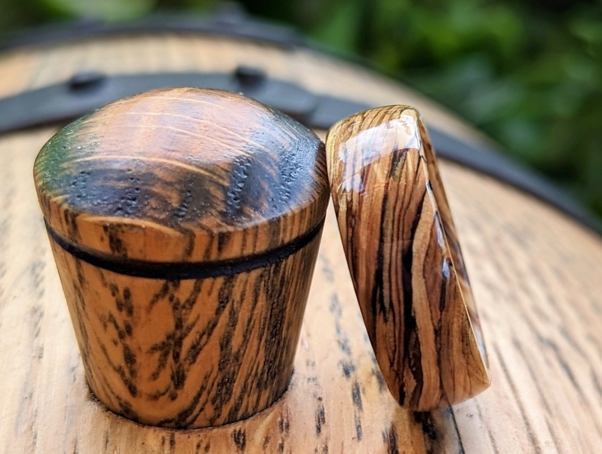 Whiskey Barrel Wood Ring made with Jack Daniels Whiskey Barrel Jack Daniels Rings Wedding Bands GrownRings Whiskey Barrel Ring, White oak, Handmade, Reclaimed Wood, mens ring handmade, custom wood ring, Womens ring, rings made of wood, Bartender Gift, Anniversary gift, platinum ring, Jack Daniels, gift for her