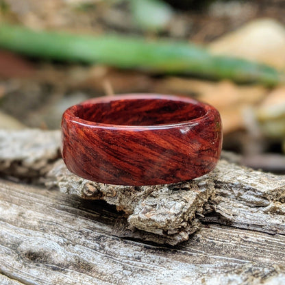 Bloodwood Wood Ring All Wood Rings Bands GrownRings Bloodwood, wood wedding ring, wood wedding band, mens wood wedding band, mens wedding band, wooden ring men, wooden engagement ring, wooden wedding ring, wooden rings for women, wooden wedding band, man gift, man wood wedding band, man ring